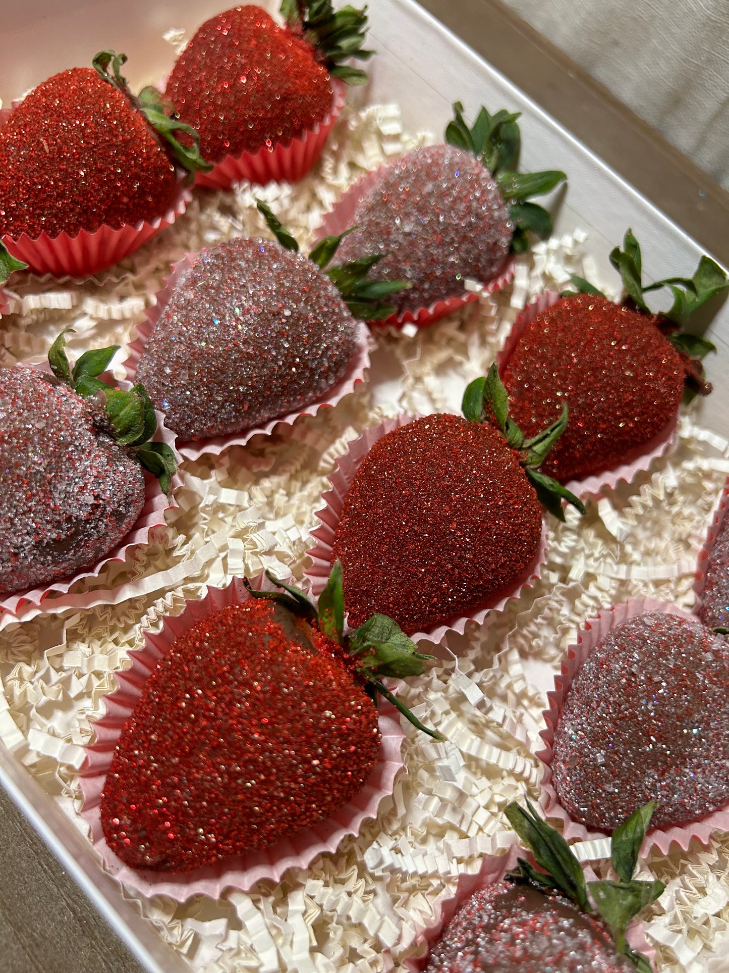 Valentines Luxury Bling Strawberries