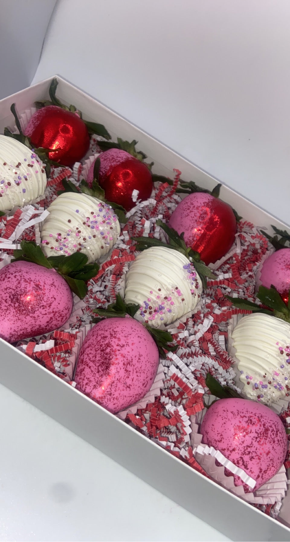 Valentines Luxury Bling Strawberries