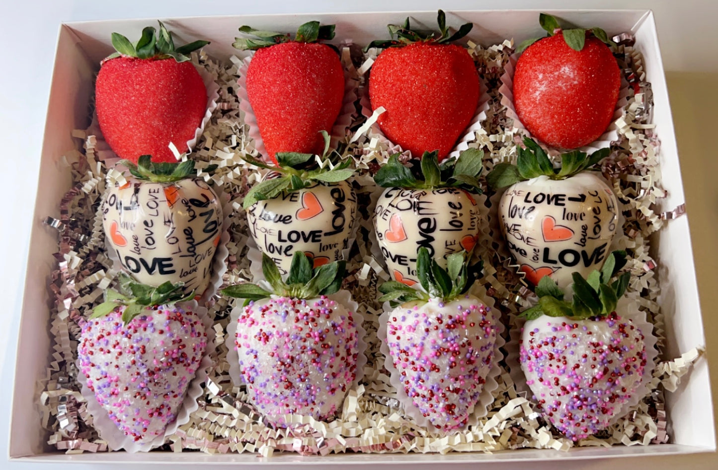 Valentines Luxury Bling Strawberries